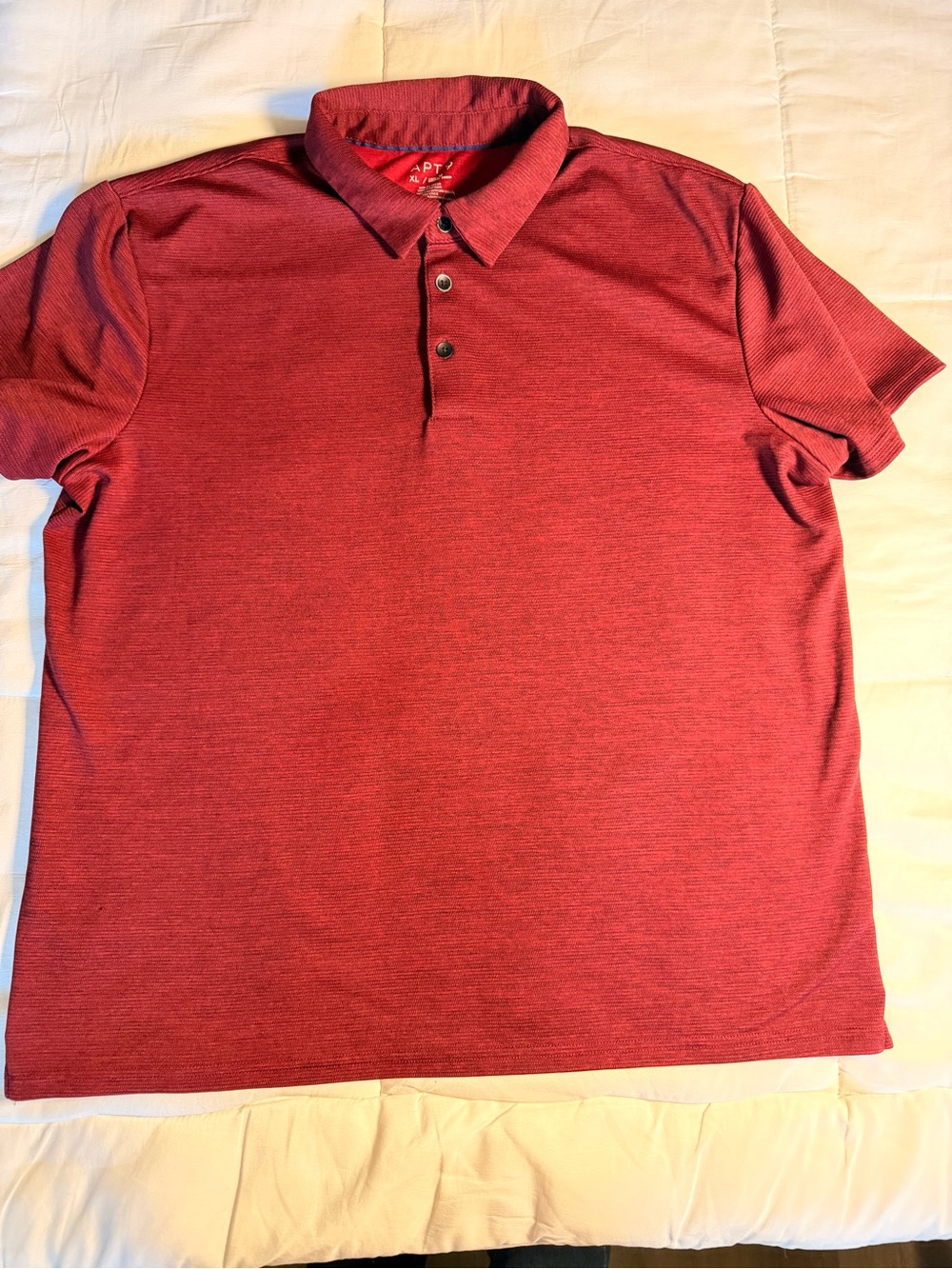 APT 9 Red Heather Polo Shirt Men’s XL